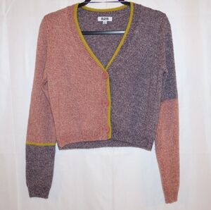 525 America Women's Colorblock Cardigan - Pink, Purple, and Green. Small. NWOT.